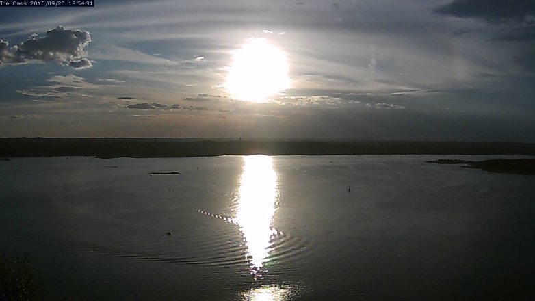 Lake Travis webcam, September 20, 2015 6:00 PM CT