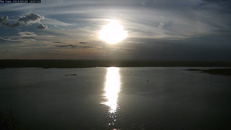 Lake Travis webcam, September 20, 2015 6:05 PM CT
