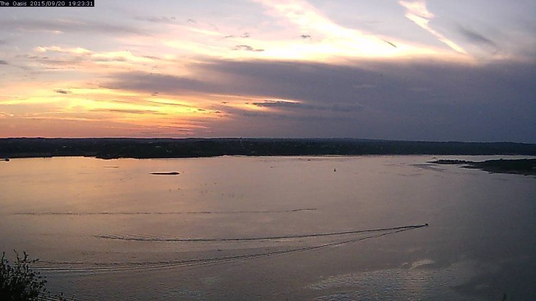 Lake Travis webcam, September 20, 2015 6:30 PM CT