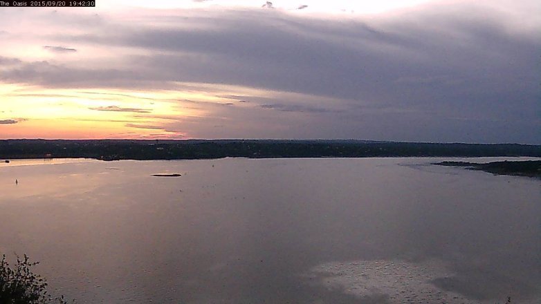 Lake Travis webcam, September 20, 2015 6:50 PM CT