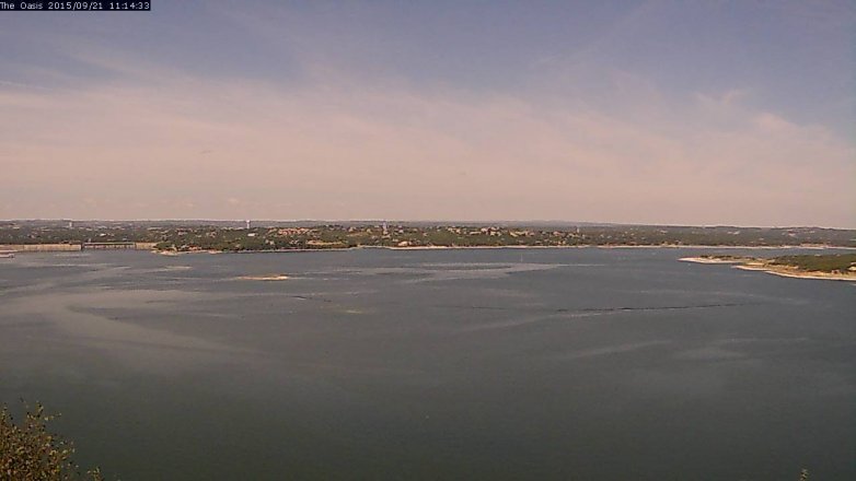 Lake Travis webcam, September 21, 2015 10:20 AM CT