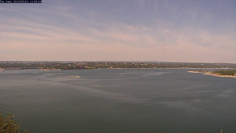 Lake Travis webcam, September 21, 2015 11:00 AM CT