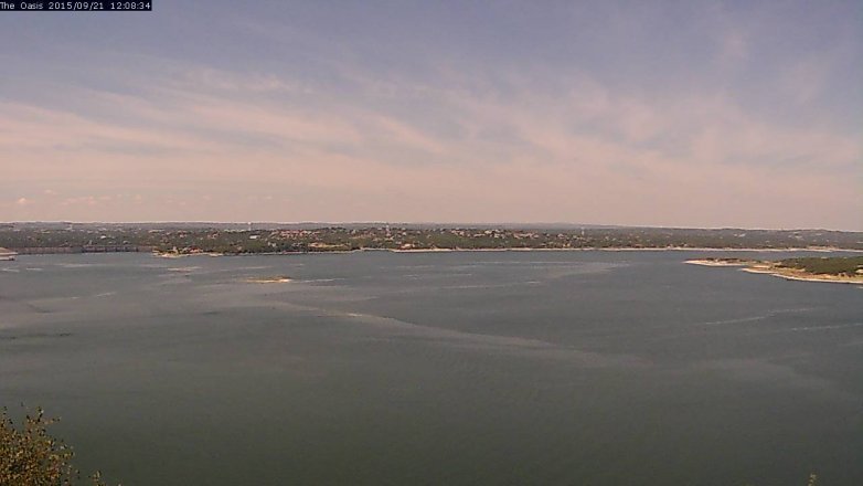 Lake Travis webcam, September 21, 2015 11:15 AM CT