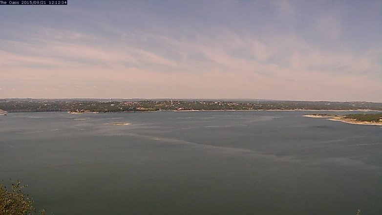 Lake Travis webcam, September 21, 2015 11:20 AM CT