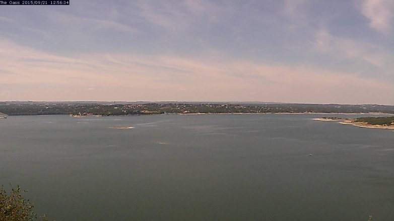Lake Travis webcam, September 21, 2015 12:05 PM CT