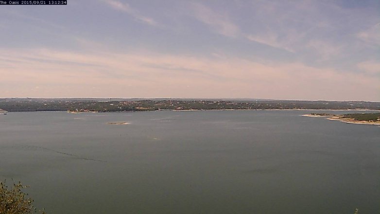 Lake Travis webcam, September 21, 2015 12:20 PM CT