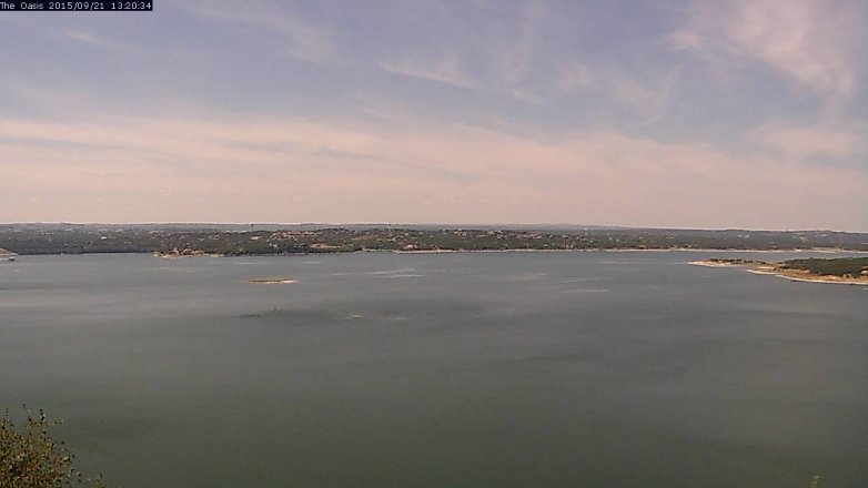Lake Travis webcam, September 21, 2015 12:25 PM CT