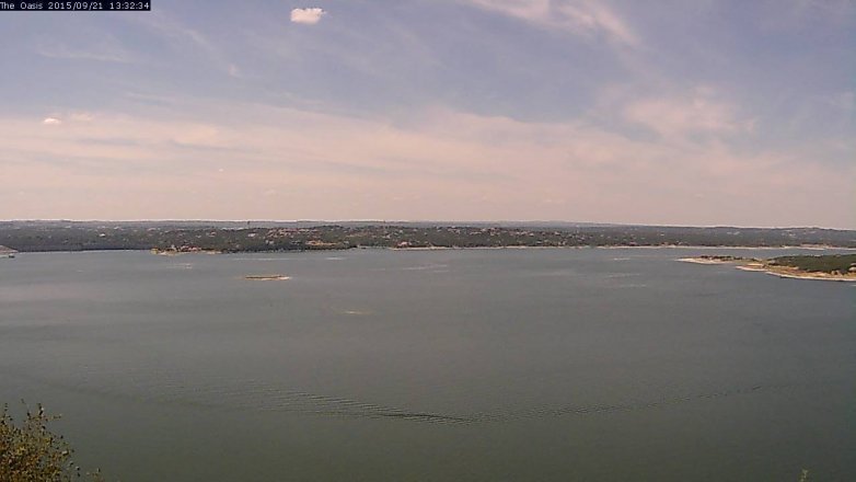 Lake Travis webcam, September 21, 2015 12:40 PM CT