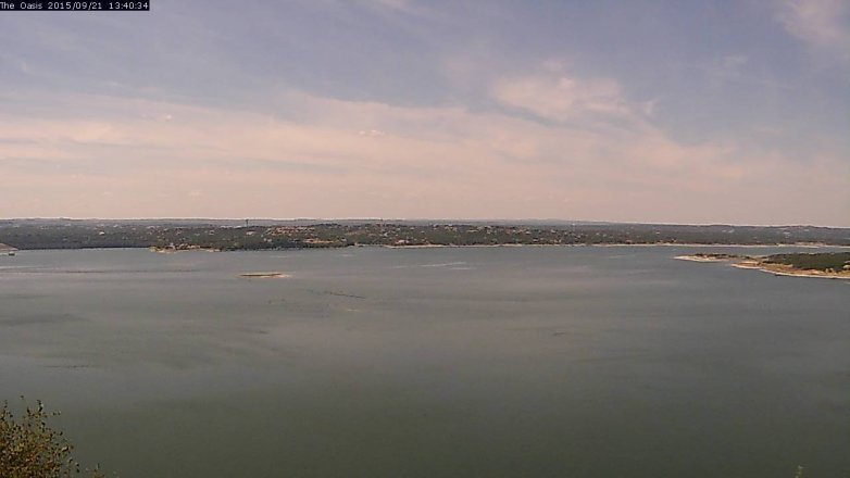 Lake Travis webcam, September 21, 2015 12:45 PM CT