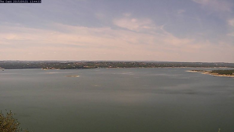 Lake Travis webcam, September 21, 2015 12:50 PM CT