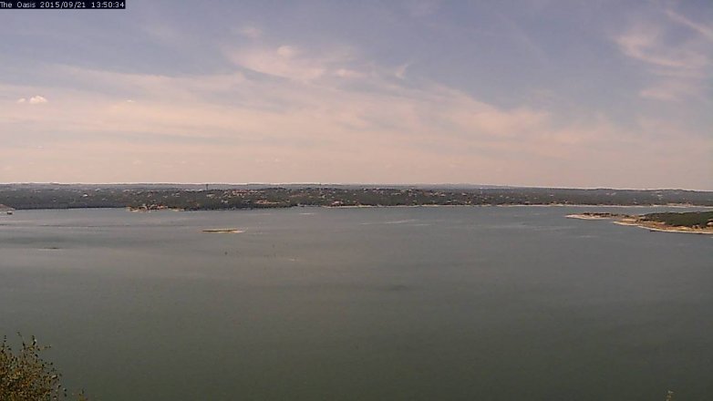 Lake Travis webcam, September 21, 2015 12:55 PM CT