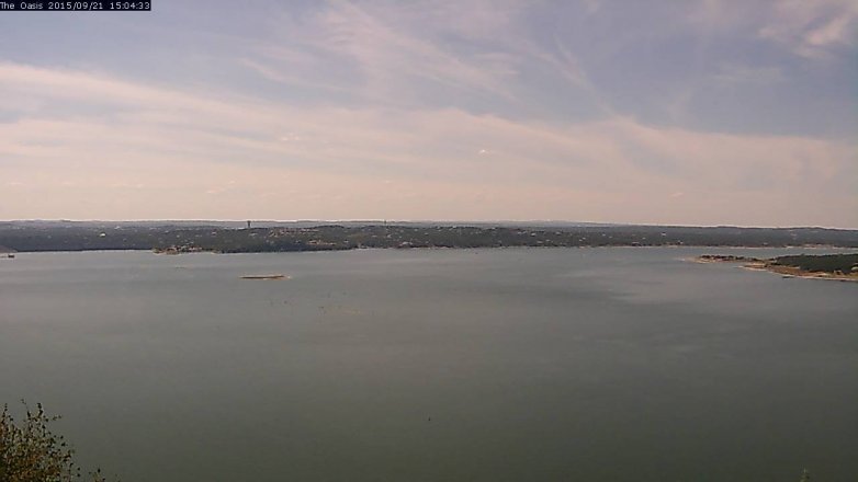 Lake Travis webcam, September 21, 2015 2:10 PM CT