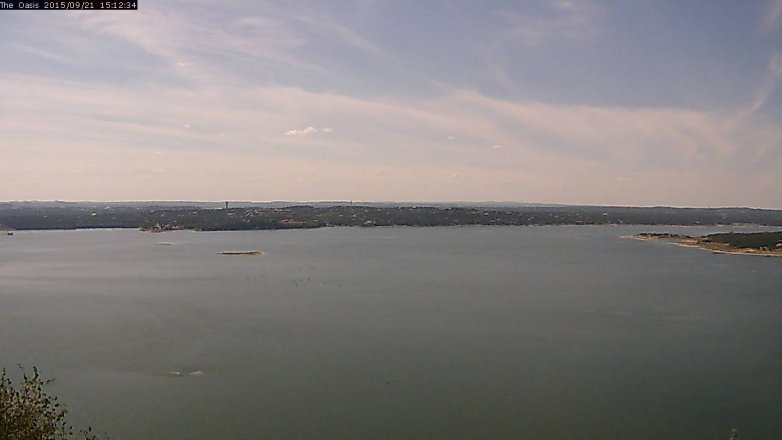 Lake Travis webcam, September 21, 2015 2:20 PM CT
