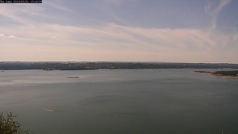 Lake Travis webcam, September 21, 2015 2:25 PM CT