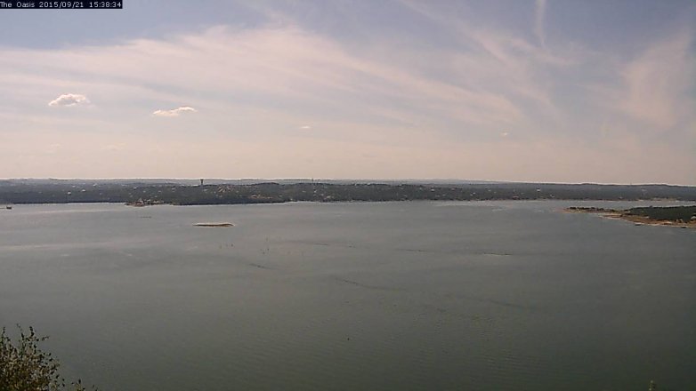 Lake Travis webcam, September 21, 2015 2:45 PM CT