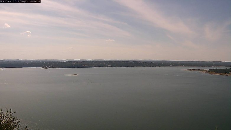Lake Travis webcam, September 21, 2015 3:00 PM CT