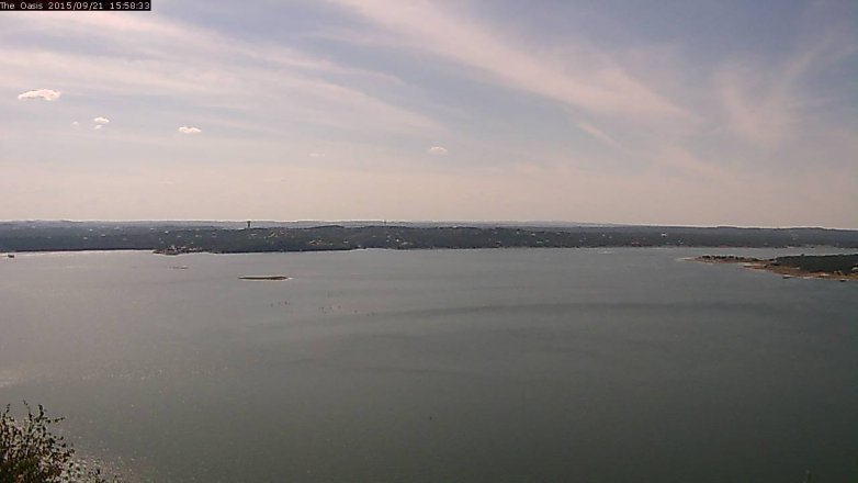 Lake Travis webcam, September 21, 2015 3:05 PM CT