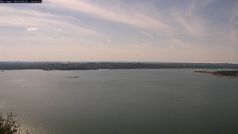 Lake Travis webcam, September 21, 2015 3:10 PM CT