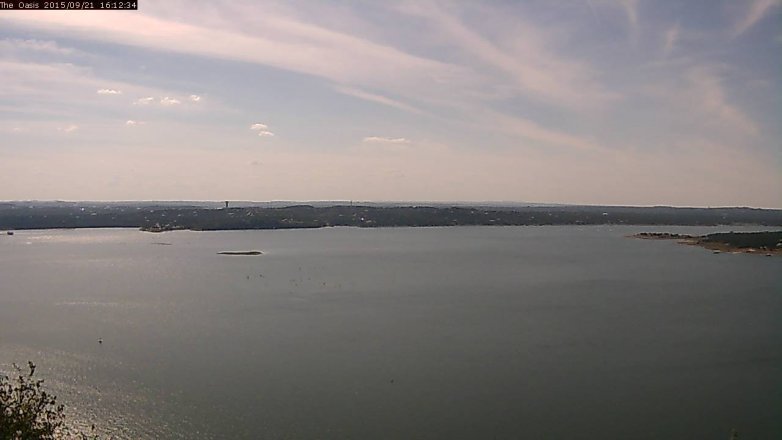 Lake Travis webcam, September 21, 2015 3:20 PM CT