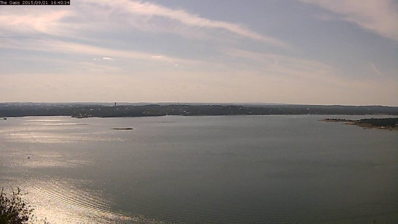 Lake Travis webcam, September 21, 2015 3:45 PM CT