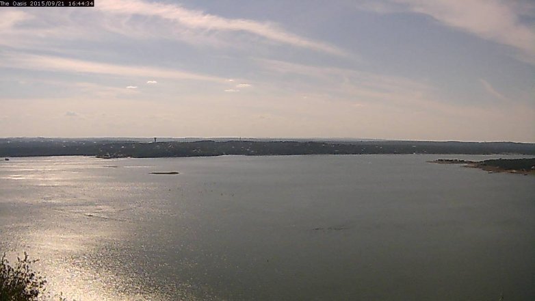 Lake Travis webcam, September 21, 2015 3:50 PM CT