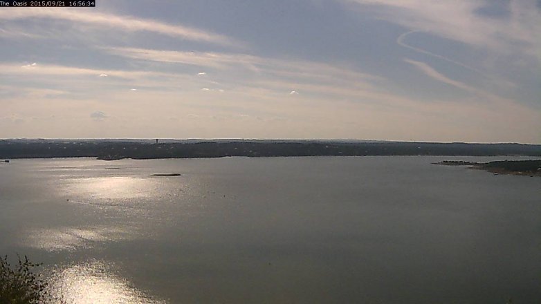 Lake Travis webcam, September 21, 2015 4:05 PM CT
