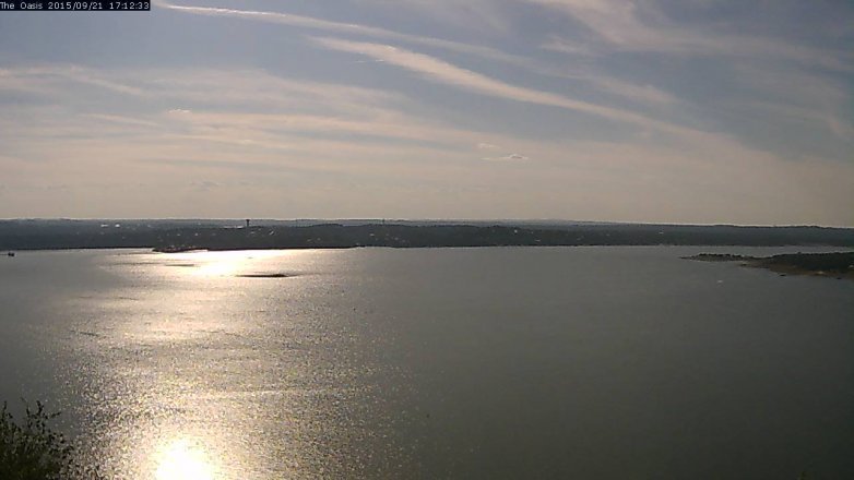 Lake Travis webcam, September 21, 2015 4:20 PM CT