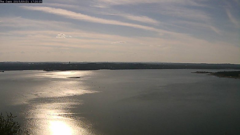 Lake Travis webcam, September 21, 2015 4:25 PM CT