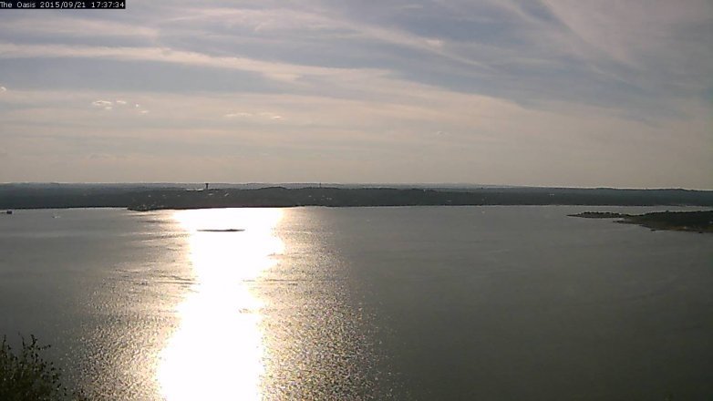 Lake Travis webcam, September 21, 2015 4:45 PM CT