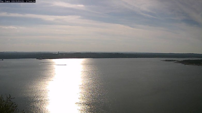 Lake Travis webcam, September 21, 2015 4:50 PM CT