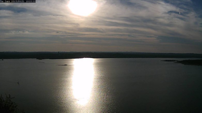 Lake Travis webcam, September 21, 2015 5:30 PM CT