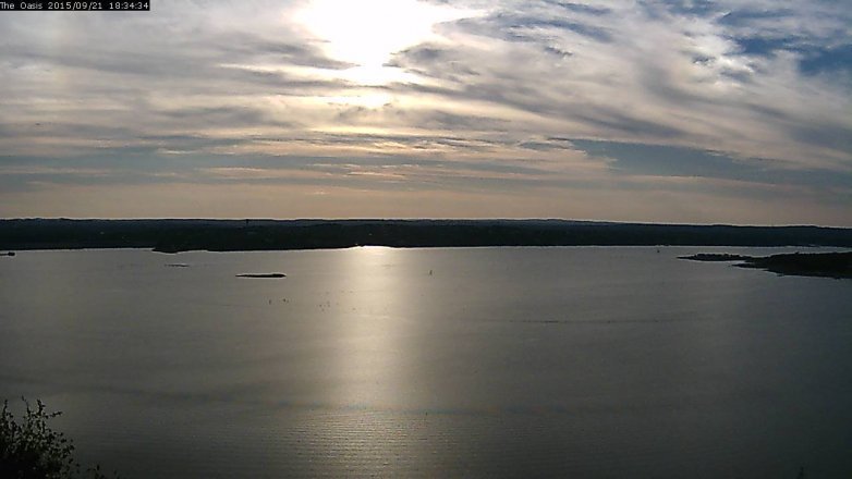 Lake Travis webcam, September 21, 2015 5:40 PM CT