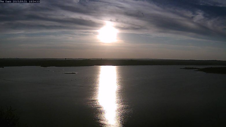Lake Travis webcam, September 21, 2015 6:00 PM CT