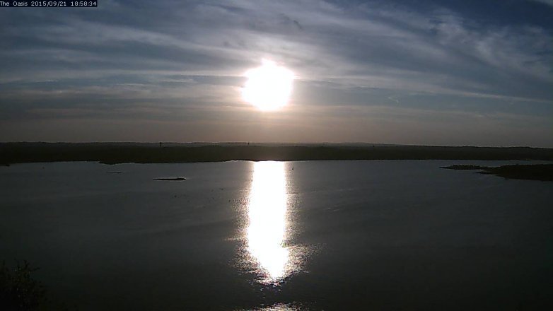 Lake Travis webcam, September 21, 2015 6:05 PM CT