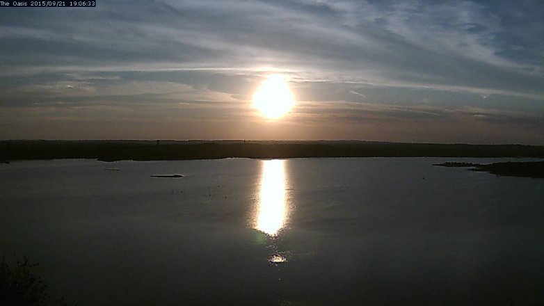 Lake Travis webcam, September 21, 2015 6:15 PM CT