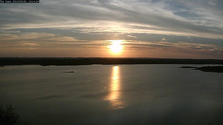 Lake Travis webcam, September 21, 2015 6:20 PM CT