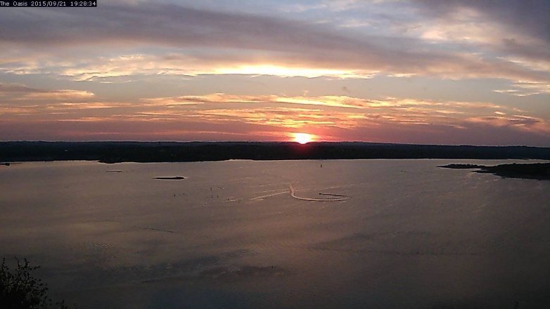 Lake Travis webcam, September 21, 2015 6:35 PM CT