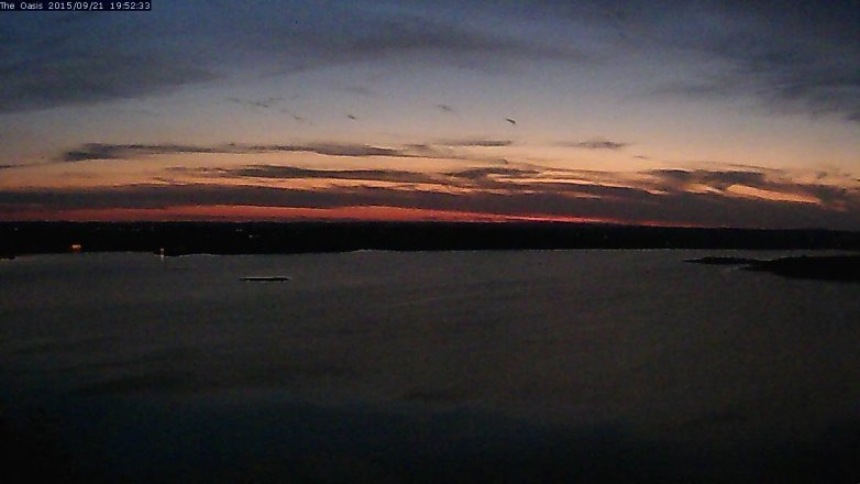 Lake Travis webcam, September 21, 2015 7:00 PM CT