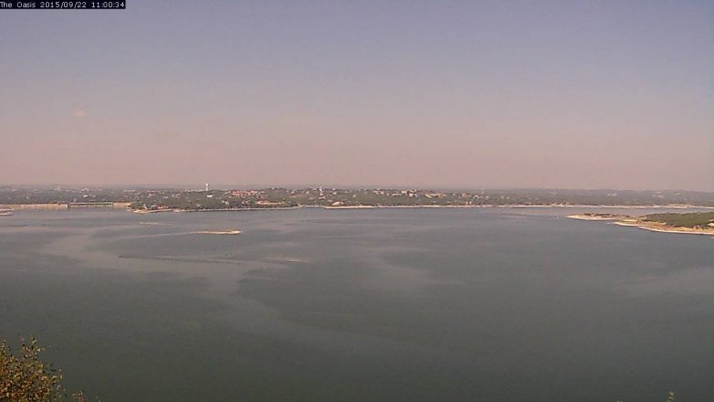 Lake Travis webcam, September 22, 2015 10:05 AM CT