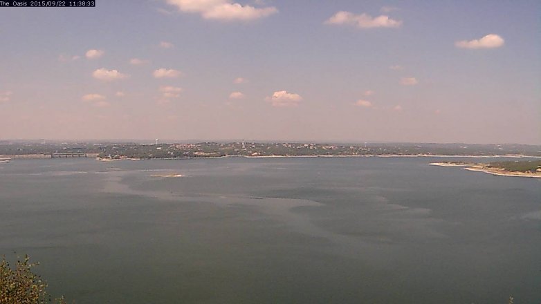 Lake Travis webcam, September 22, 2015 10:45 AM CT