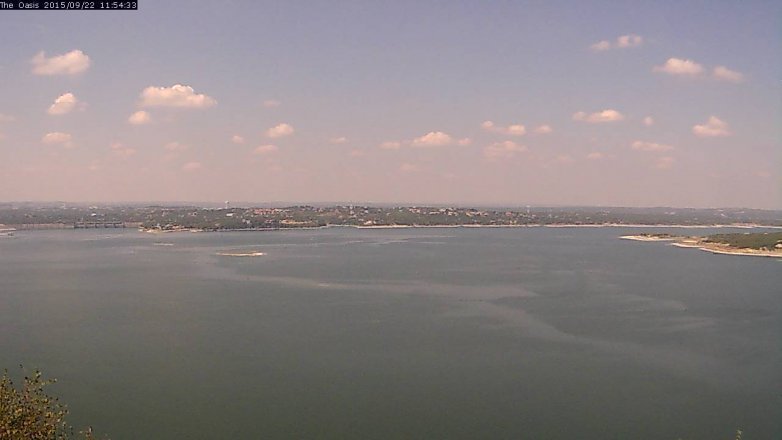 Lake Travis webcam, September 22, 2015 11:00 AM CT