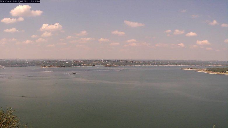 Lake Travis webcam, September 22, 2015 11:20 AM CT