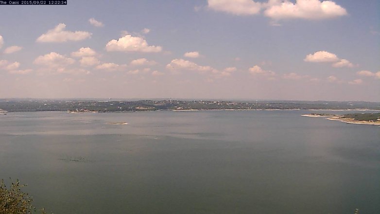 Lake Travis webcam, September 22, 2015 11:30 AM CT