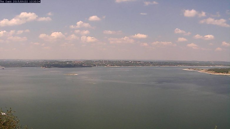 Lake Travis webcam, September 22, 2015 11:35 AM CT