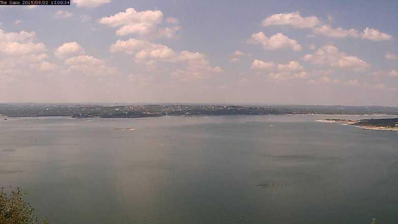 Lake Travis webcam, September 22, 2015 12:05 PM CT