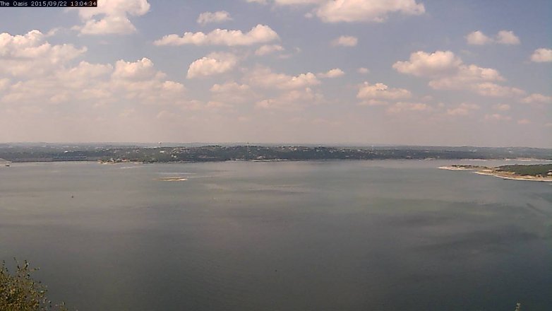 Lake Travis webcam, September 22, 2015 12:10 PM CT