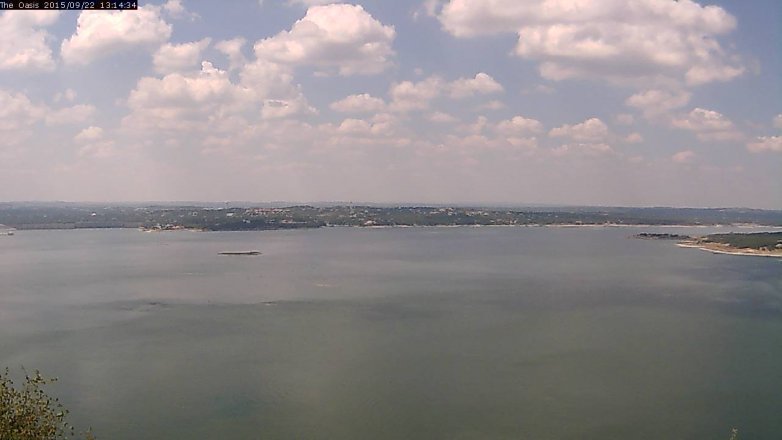 Lake Travis webcam, September 22, 2015 12:20 PM CT
