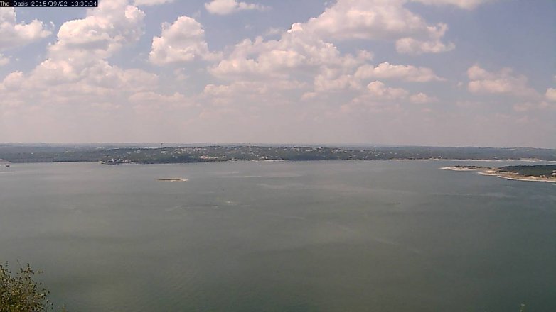 Lake Travis webcam, September 22, 2015 12:35 PM CT
