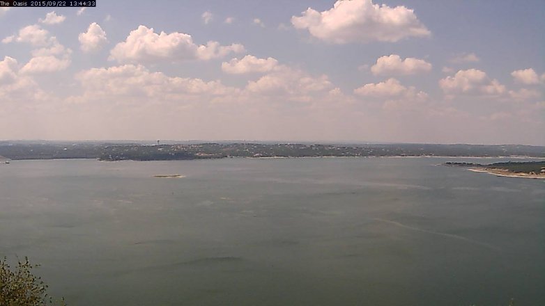 Lake Travis webcam, September 22, 2015 12:50 PM CT