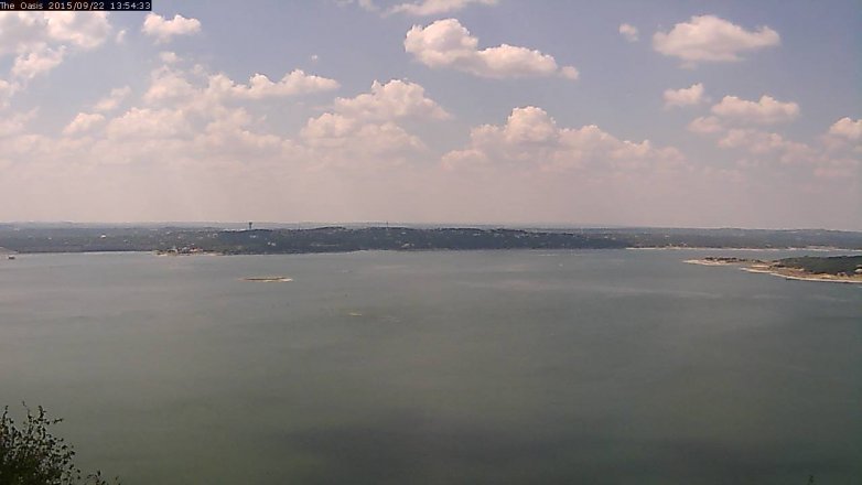 Lake Travis webcam, September 22, 2015 1:00 PM CT